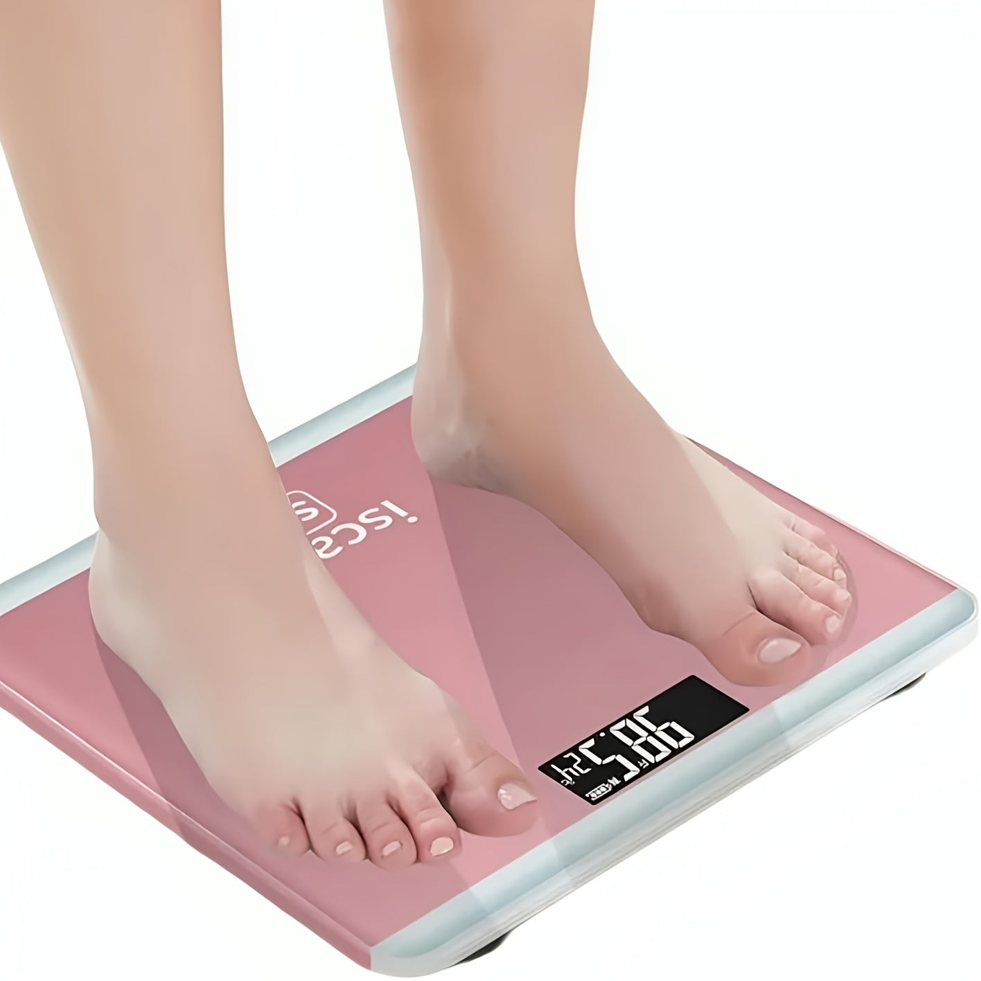 Mini Smart Digital Bathroom Scale Black Pink Battery Operated Max 36V