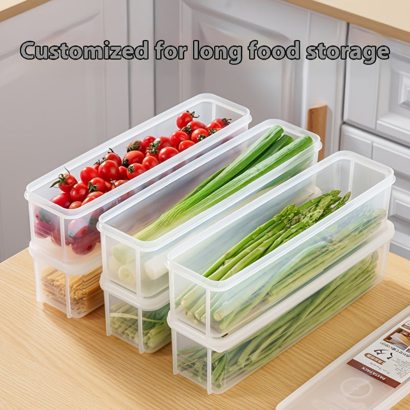 Plastic Food Storage Containers for Herbs Green Onions Mint Leakproof Stackable