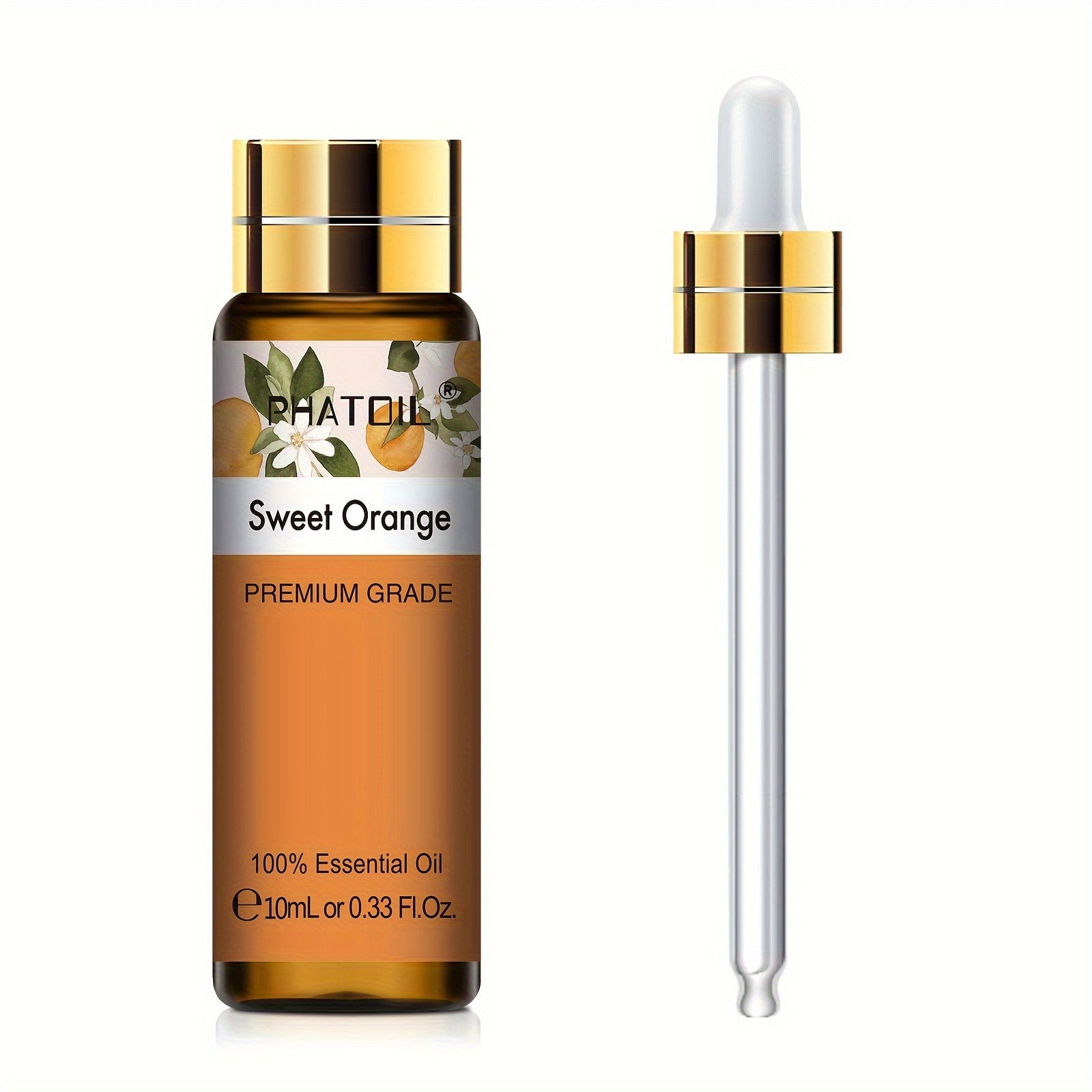 PHATOIL Efir moyi Yagona 10ml - Kayfiyatni ko'taruvchi aromaterapiya suvi, ko'p maqsadli foydalanish, yuqori sifatli, oqmas, UV nurlanishiga chidamli - 1 shisha