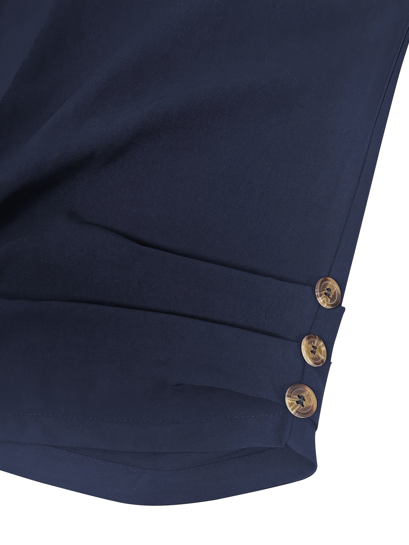 Pantalones cortos Bermuda de talle alto para mujer talla grande, sólidos, marrón, verano, casual, de pierna ancha