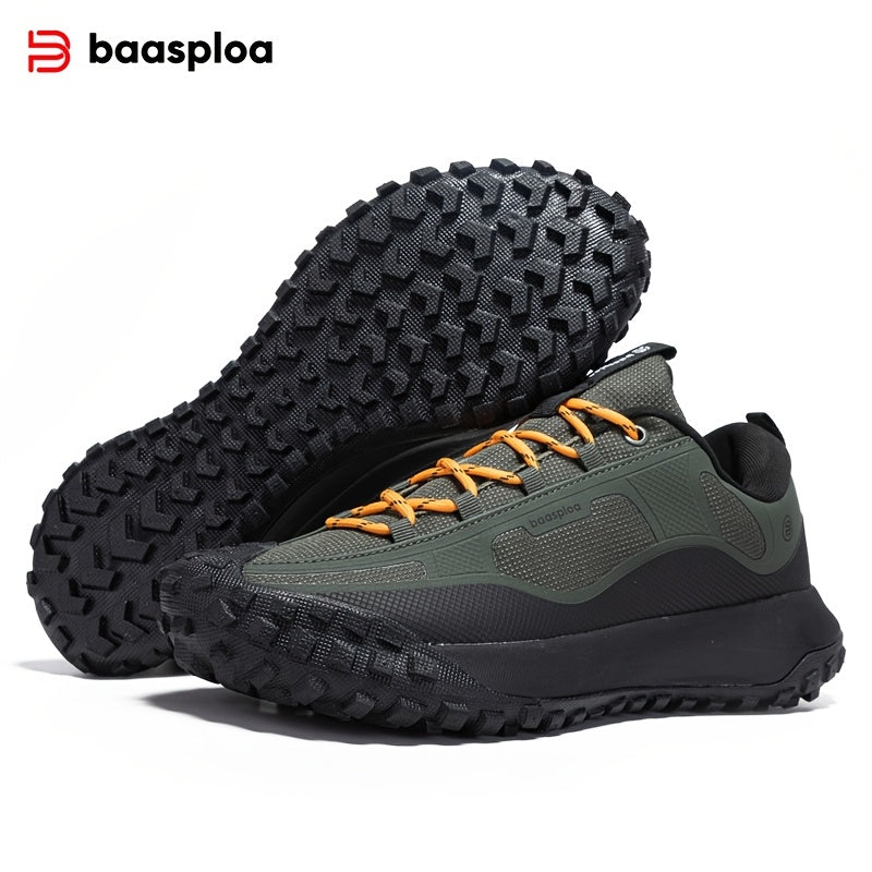 Men's Trail Running Shoes All-Season Breathable Mesh Non-Slip Tire Sole Outdoor Casual