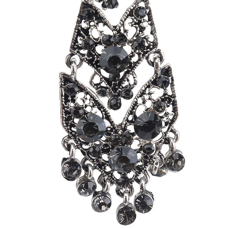 Unisex Rhinestone Embellished Tie for Formal Events Wedding Accessories