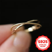 Sterling Silver Cross Ring for Women Minimalist Valentine's Day Birthday Gift