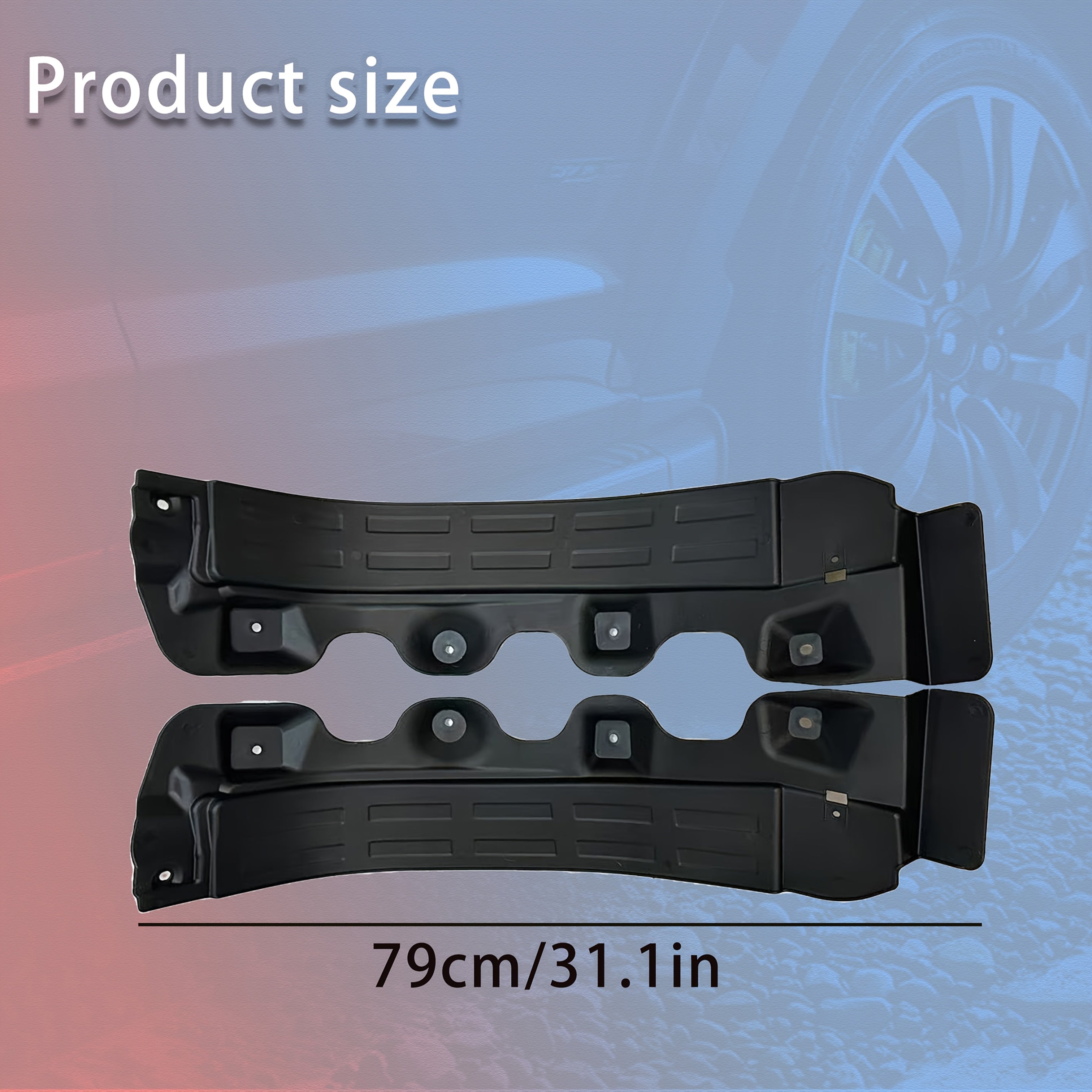 2-Piece Car Mud Flaps Beige Dirt and Sand Protection for Front and Rear Wheels