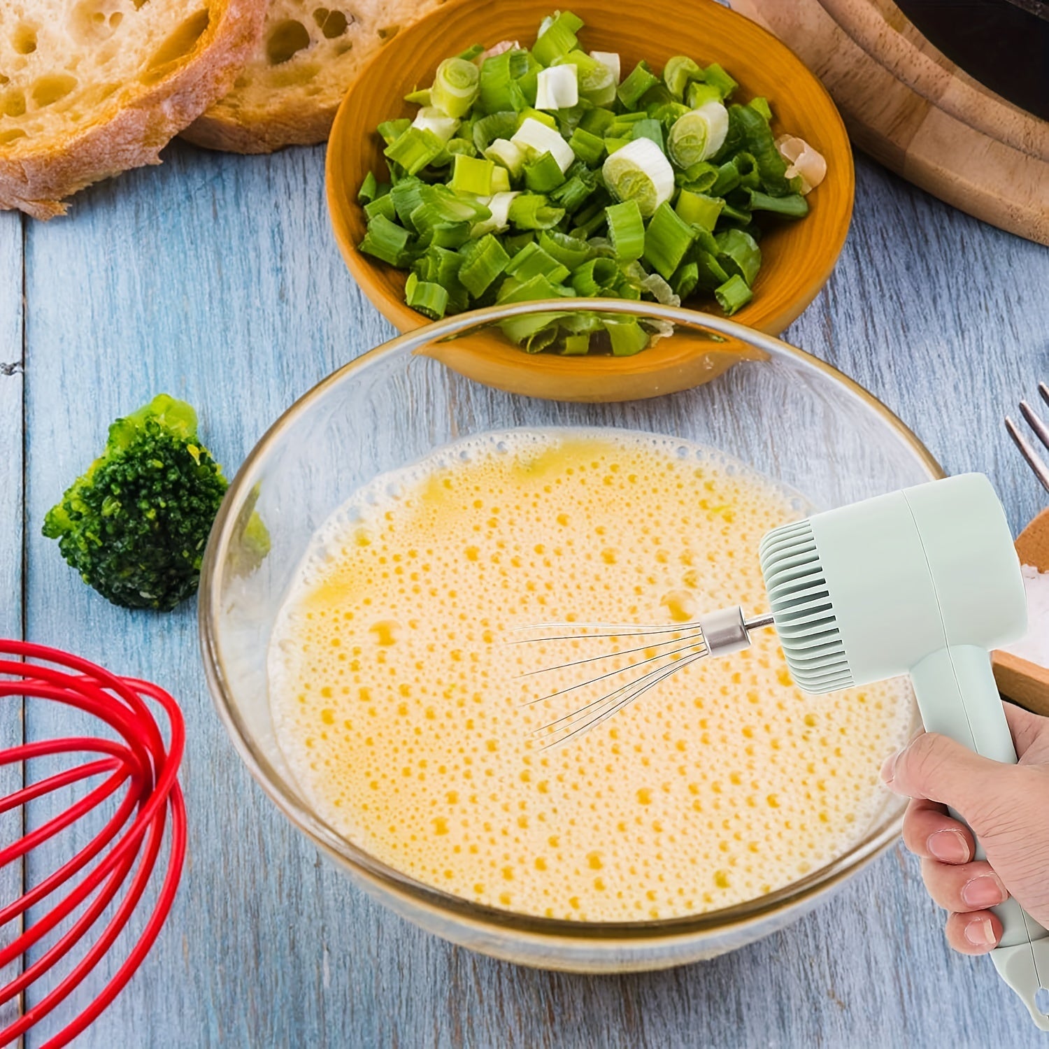 Electric Handheld Egg Beater Mixer for Baking Cream Whipping