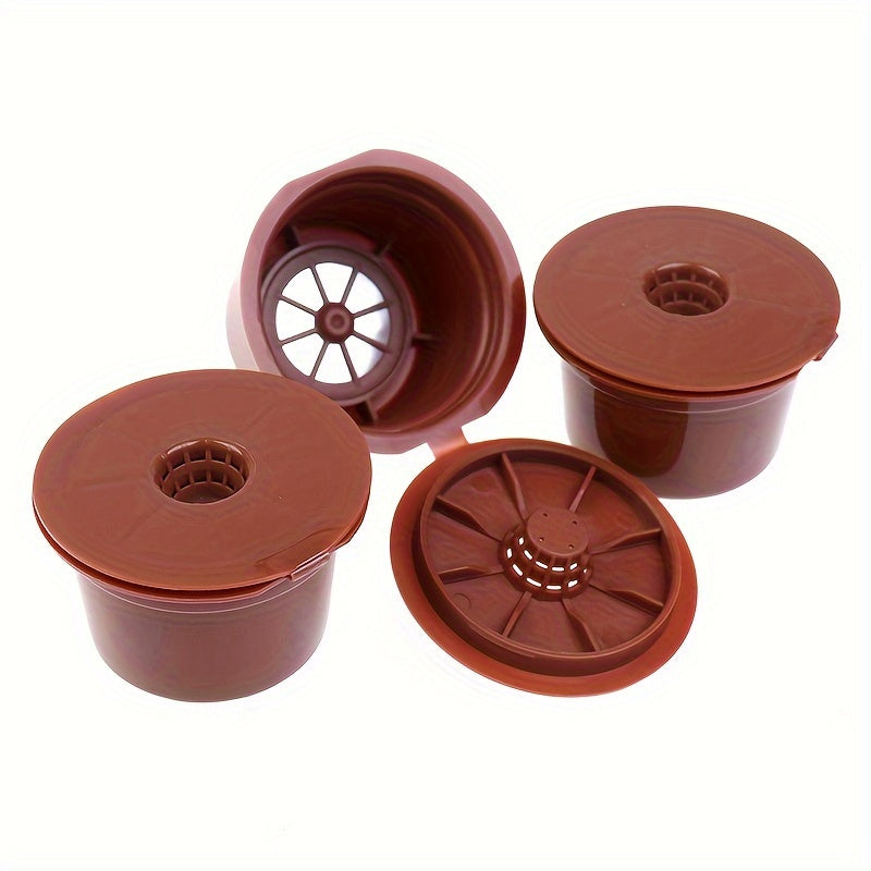 Set of 3 Reusable Coffee Capsules for Caffitaly Refillable Pods and Filter