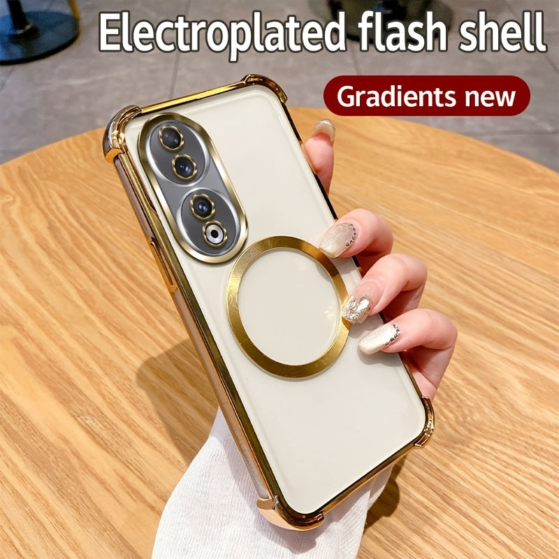 Luxury Heavy-Duty Shockproof Phone Case for Honor X7b X9 Series with Airbags and Magnetic Coil