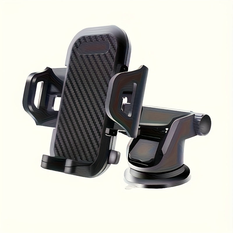 Universal PVC Car Phone Holder for Dashboards with Adhesive Gel Pads