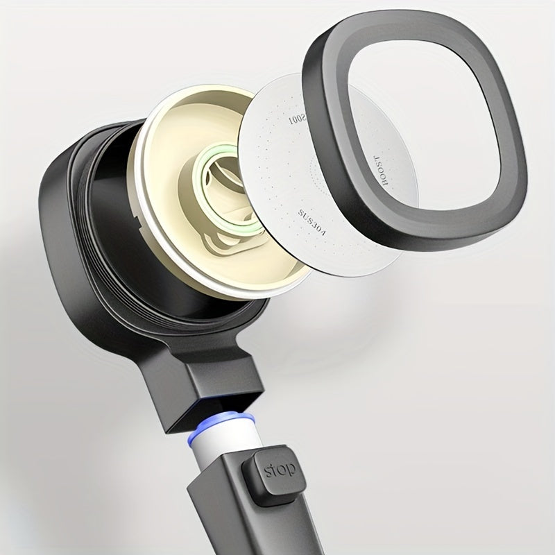 Cabezal de ducha de mano con 4 patrones de pulverización, sistema de agua de pared, sistema de pulverización potente