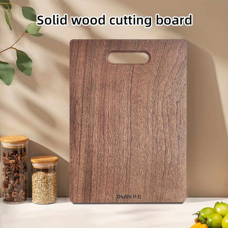 Mold-Resistant Sapele Hardwood Chopping Board Double-Sided for Vegetables and Fruits