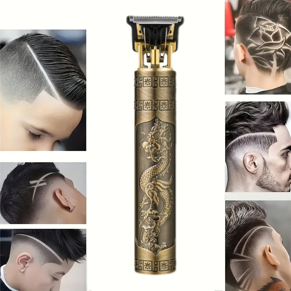 Men's Cordless Hair Clippers with USB Rechargeable Lithium Battery and 4 Guide Combs