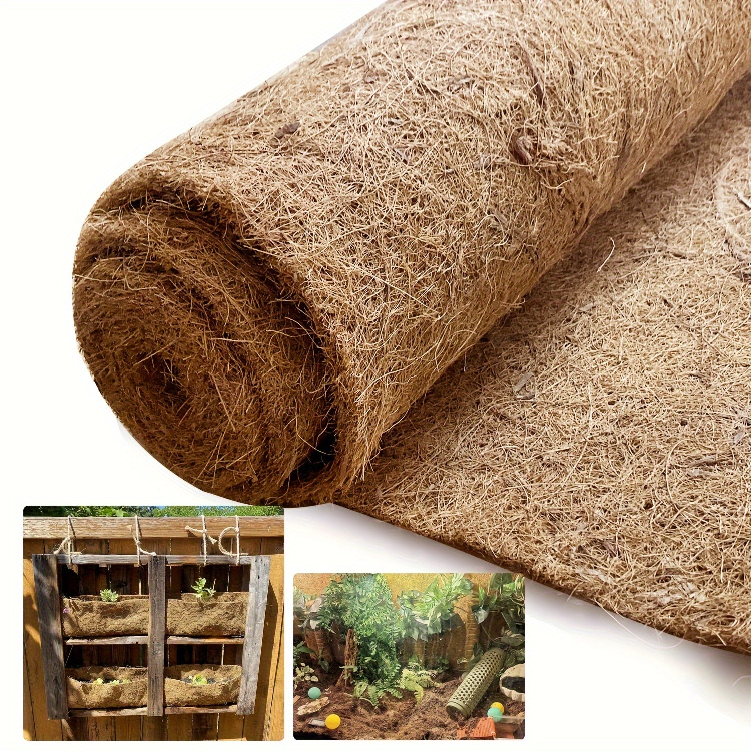 Natural Coconut Coir Reptile Mat for Bedding and Breeding Box Lining