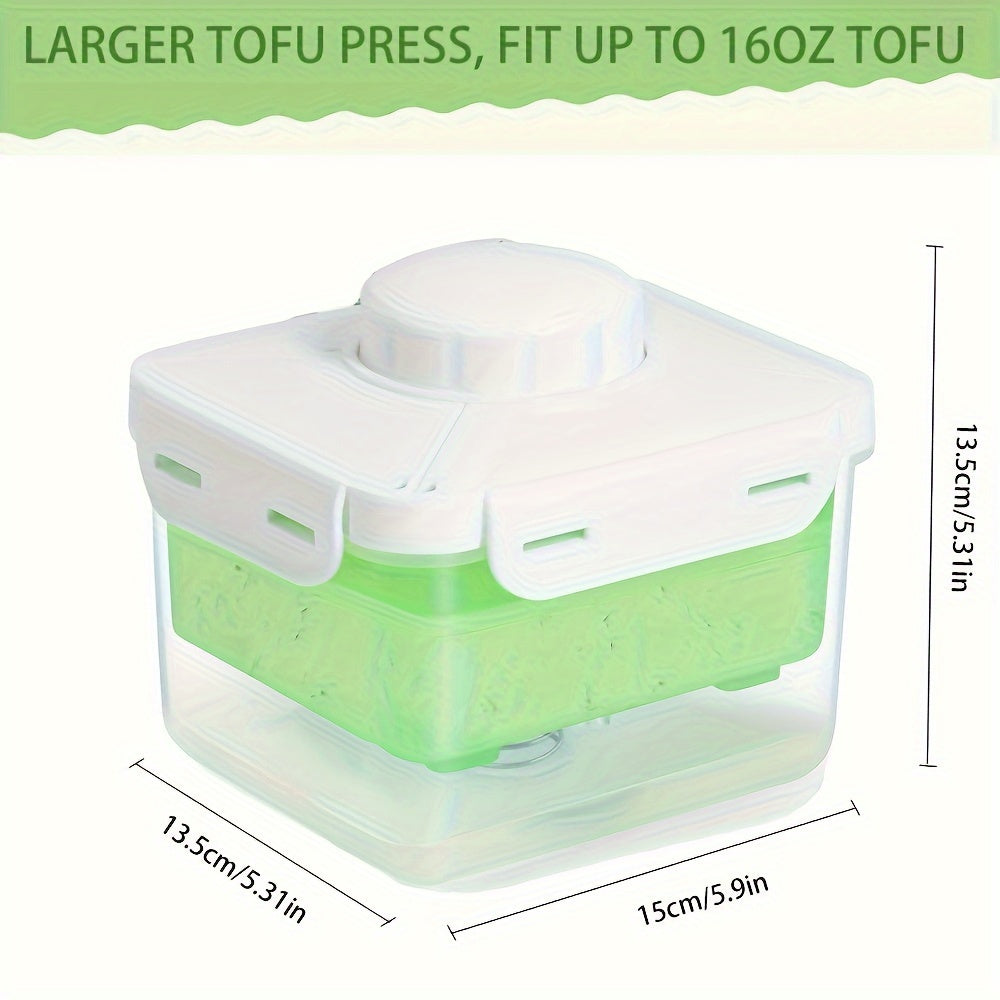 Adjustable Tofu Press Large Dishwasher Safe Drip Tray Vegan Food Prep