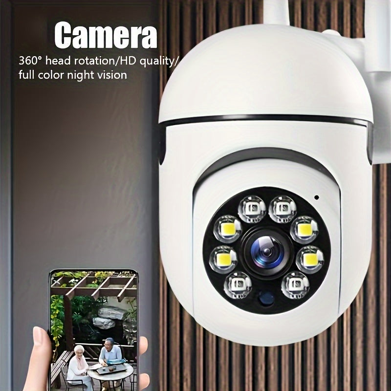 HD WiFi Security Camera with Full-Color Night Vision and Two-Way Audio