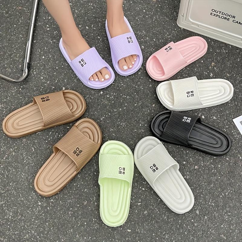 Ayollar uchun bir rangli qulay ochiq-oyoq plyaj sandallari