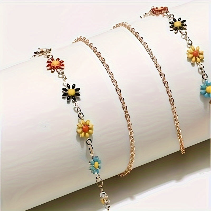 Anti-slip Daisy Flower Design Sunglass Lanyard for Glasses and Face Masks