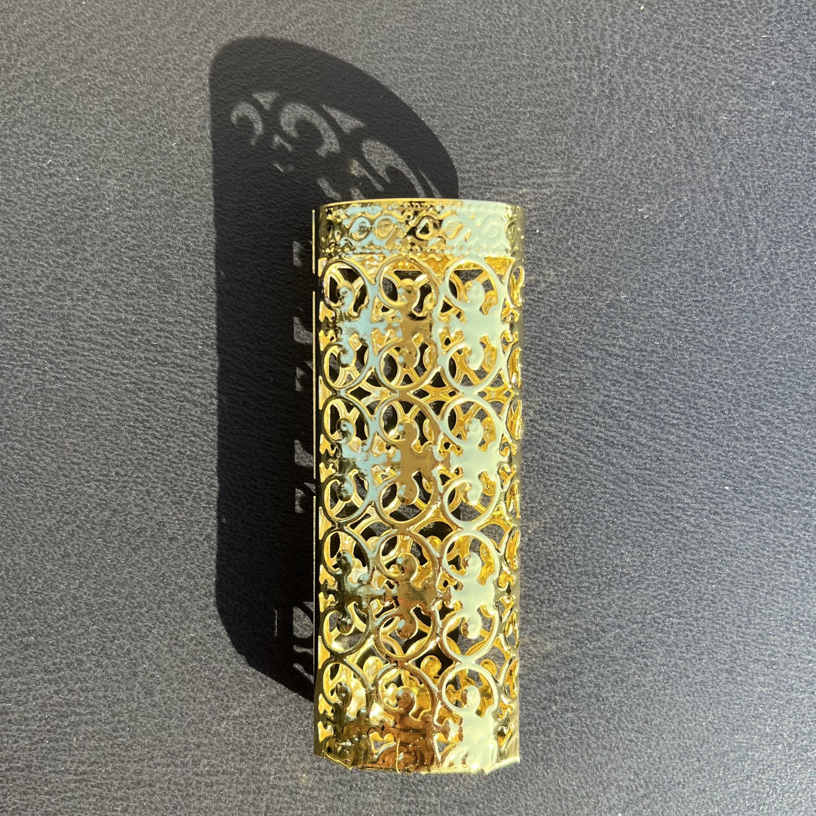 Metal Lighter Case Cover for J6 Full Size BIC, Hollow Design, Blingy Style