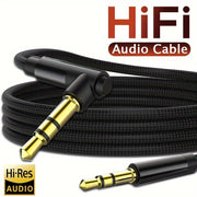3.5mm Auxiliary Audio Cable for Headphones Car Speakers MP3/4 High-Resolution