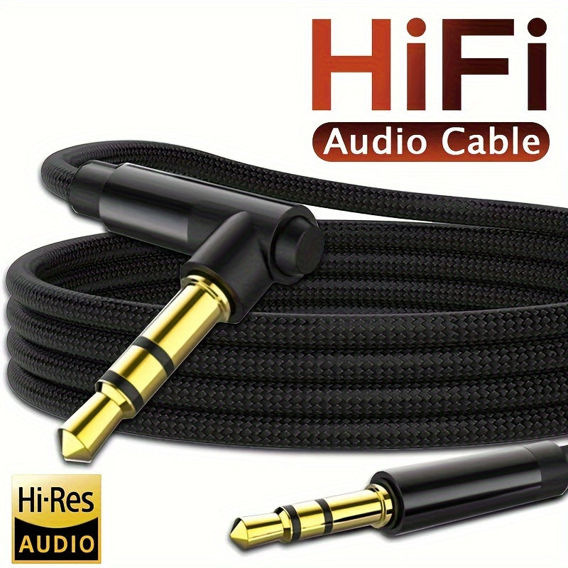 3.5mm Auxiliary Audio Cable for Headphones Car Speakers MP3/4 High-Resolution
