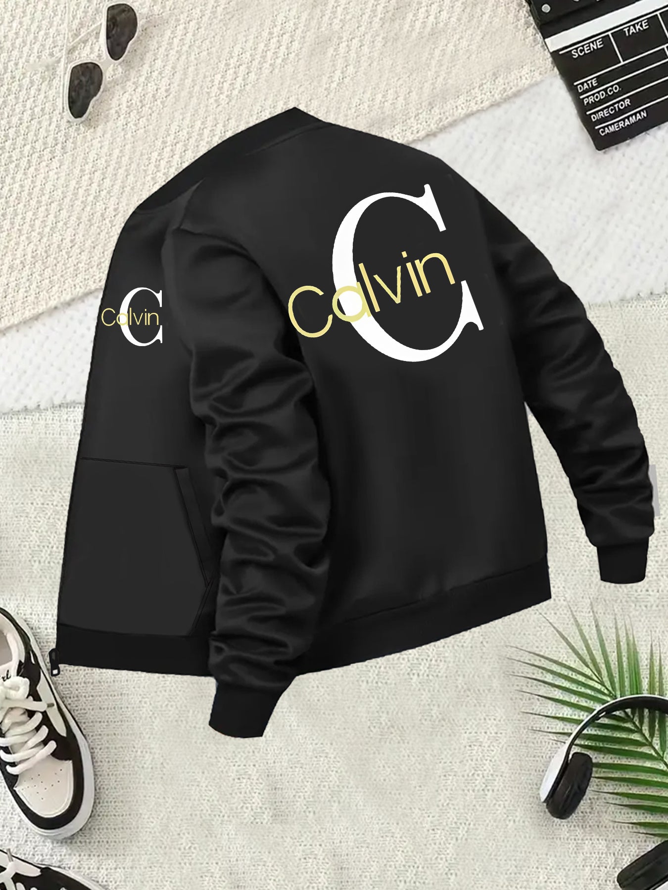 Plus Size Women’s Casual Zip-Up Jacket with Baseball Collar for Spring Autumn