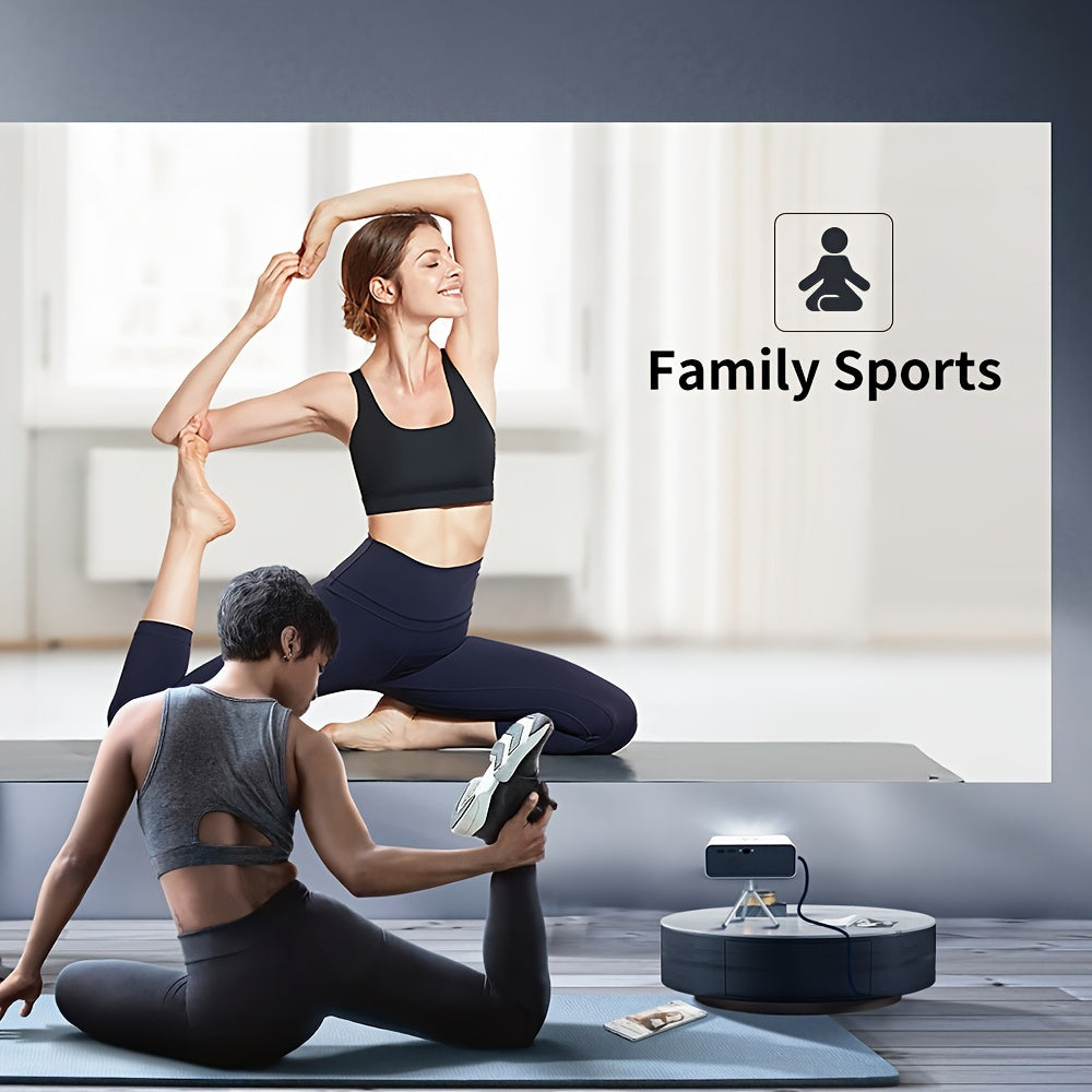 Proyector portátil para exteriores 4K WiFi6 con corrección automática de keystone para cine en casa