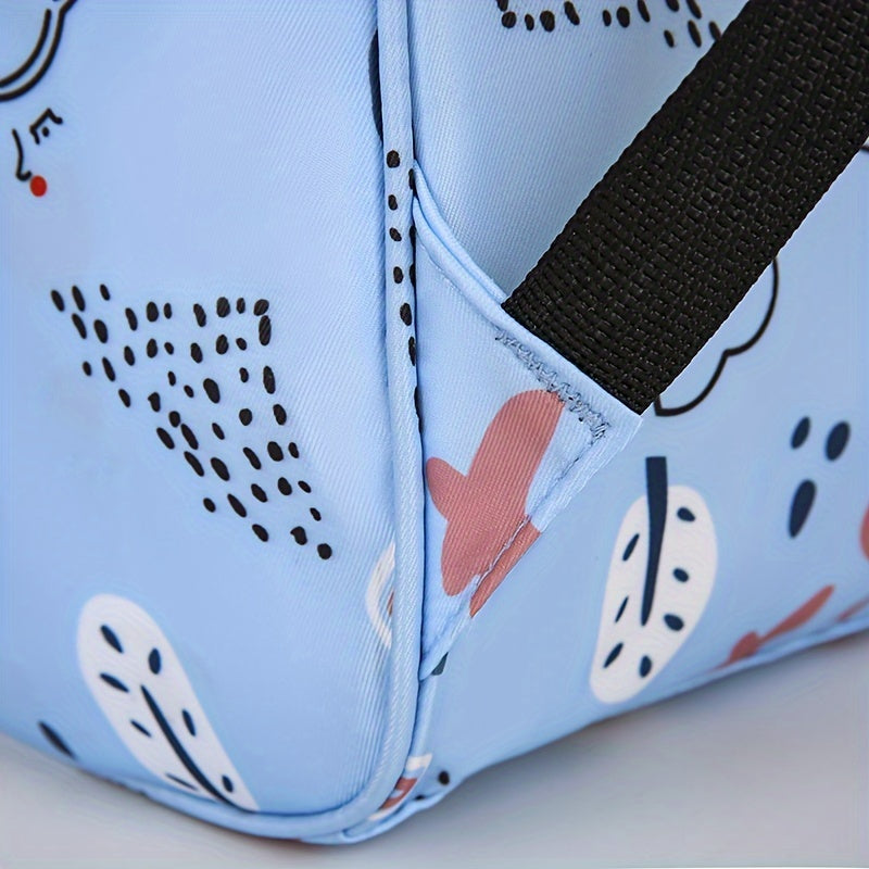 Oxford Material Diaper Bag Waterproof Stain-Resistant with Adjustable Shoulder Straps