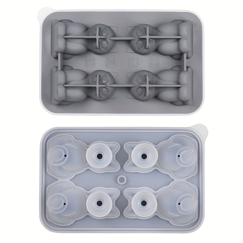 Silicone Cat Ice Cube Tray and Mold for Chocolate Pudding Jelly and Candy