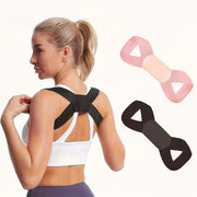 Breathable Polyester Posture Corrector for Back Support in Black Pink Beige