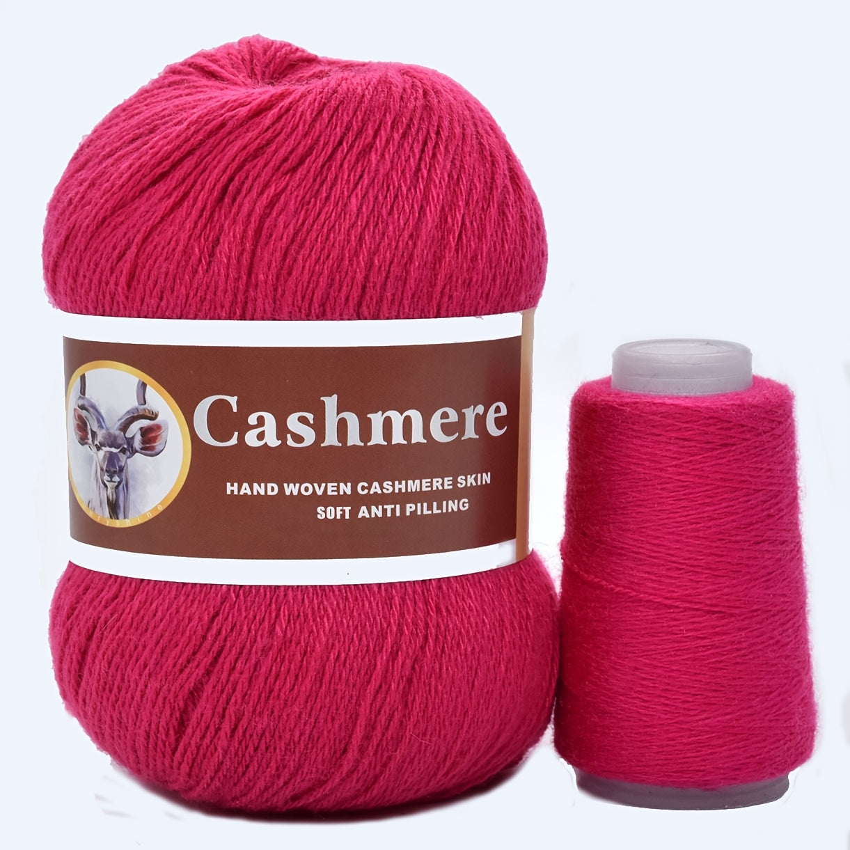 Hand-Woven Cashmere Blend Crochet Yarn 70 Cashmere 320m Assorted Colors