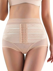 Women's Postpartum Shapewear Pants Tummy Control Butt Lifting Solid Color High-Waisted