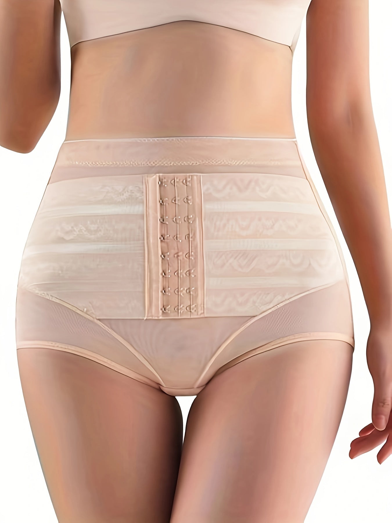 Women's Postpartum Shapewear Pants Tummy Control Butt Lifting Solid Color High-Waisted