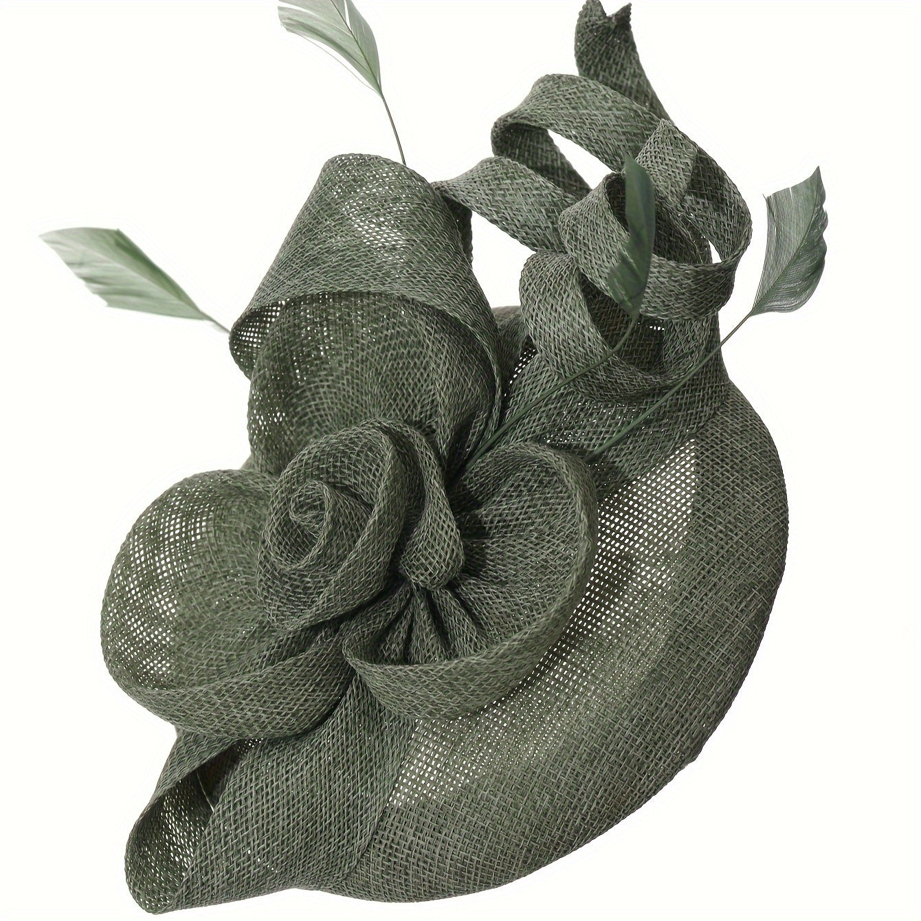 Ayollar uchun vintage linen yuqori qalpoq va sun'iy mo'ynali soch aksessuari