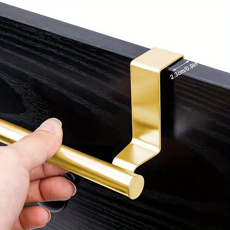 Stainless Steel Towel Bar Wall Mount Rust-Resistant Bathroom Door Cabinet Rack