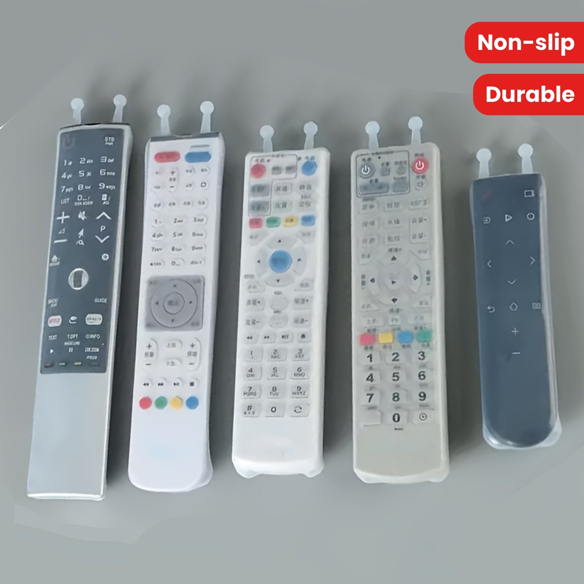 Durable Silicone Remote Cover for TV and Air Conditioner Dustproof Non-Slip Grip