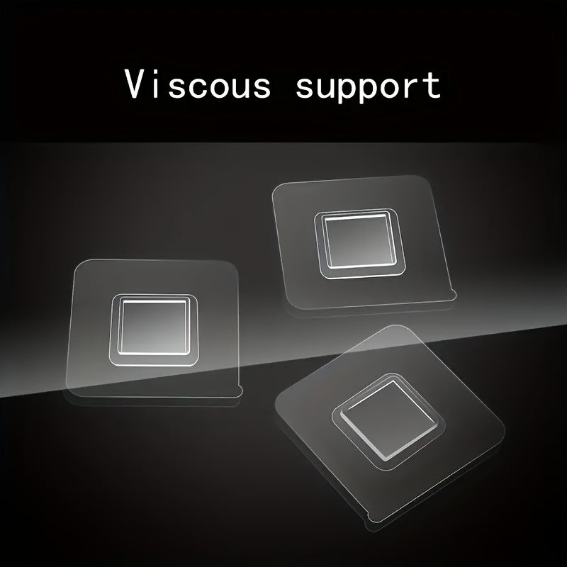 Waterproof Shower Phone Holder with 3 Clear Plastic Wall Hooks for Bathroom Kitchen