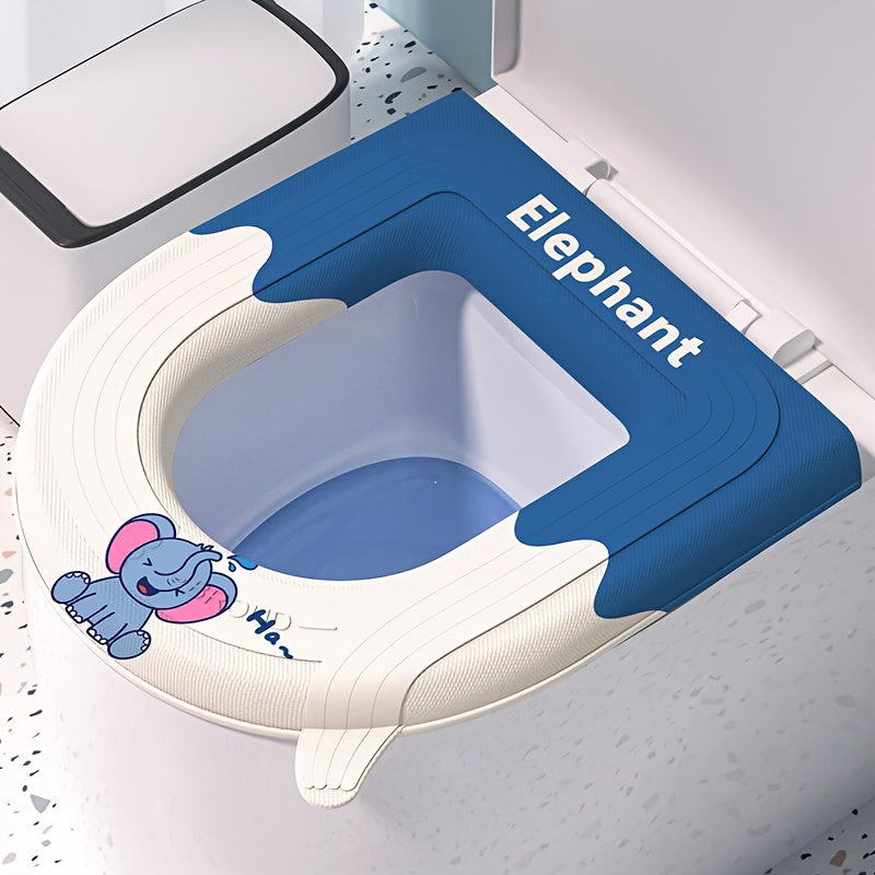 Waterproof Bathroom Mat with Anti-Slip Backing, EVA Foam, Reusable and Easy to Clean