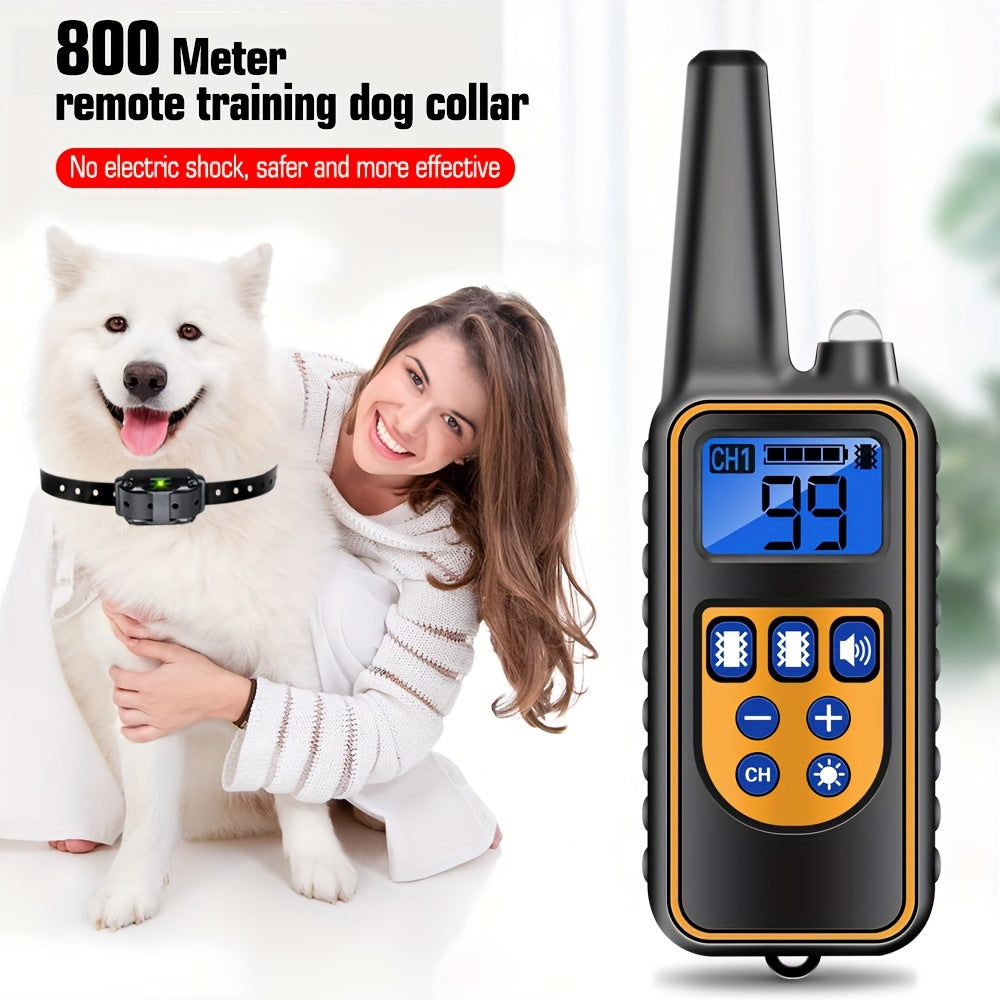 European Dog Training Collar with Dual Vibration and Anti-Bark Function