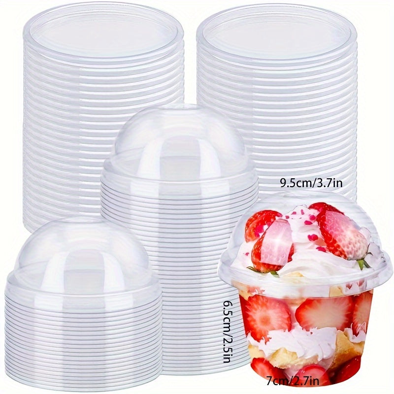 40 Count Clear Plastic Cups for Desserts Parfaits Ice Cream and Parties