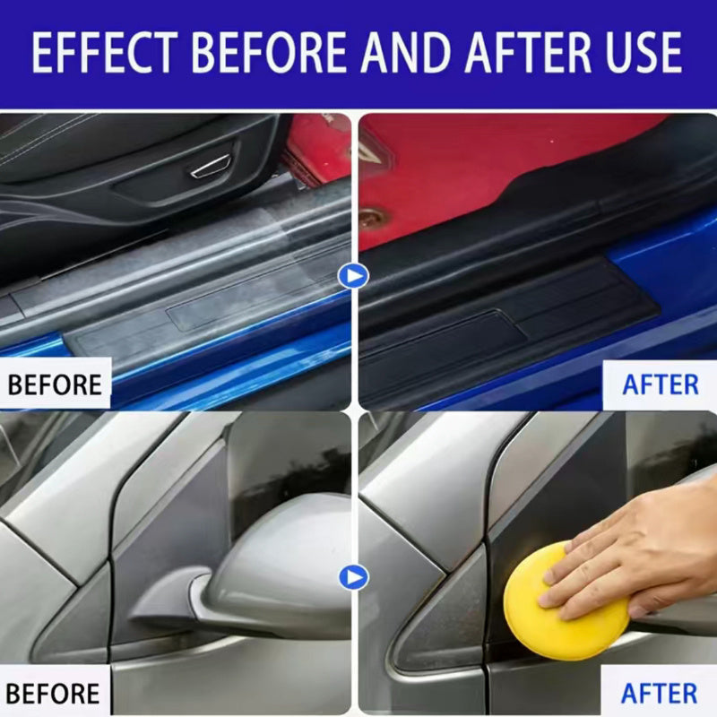 Восстановитель для интерьера автомобиля, черный, крем для ремонта пластика, для панели приборов и шин