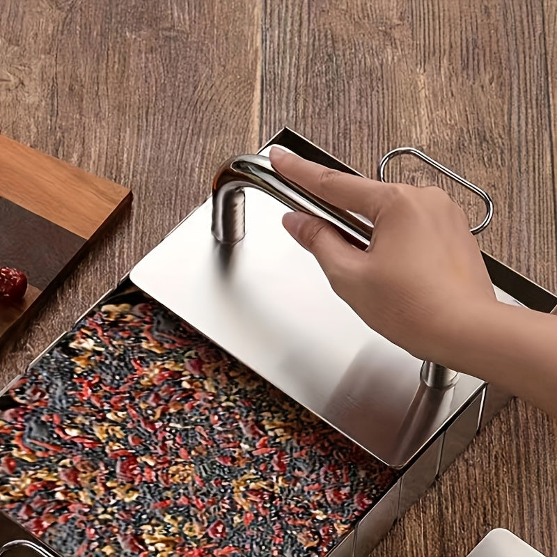 Stainless Steel Dough Presser with Handle Kitchen Baking Tool for Pastry