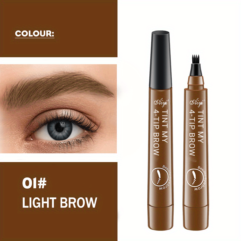 Long-Lasting Waterproof Microblading Eyebrow Pen for Natural Defined Brows