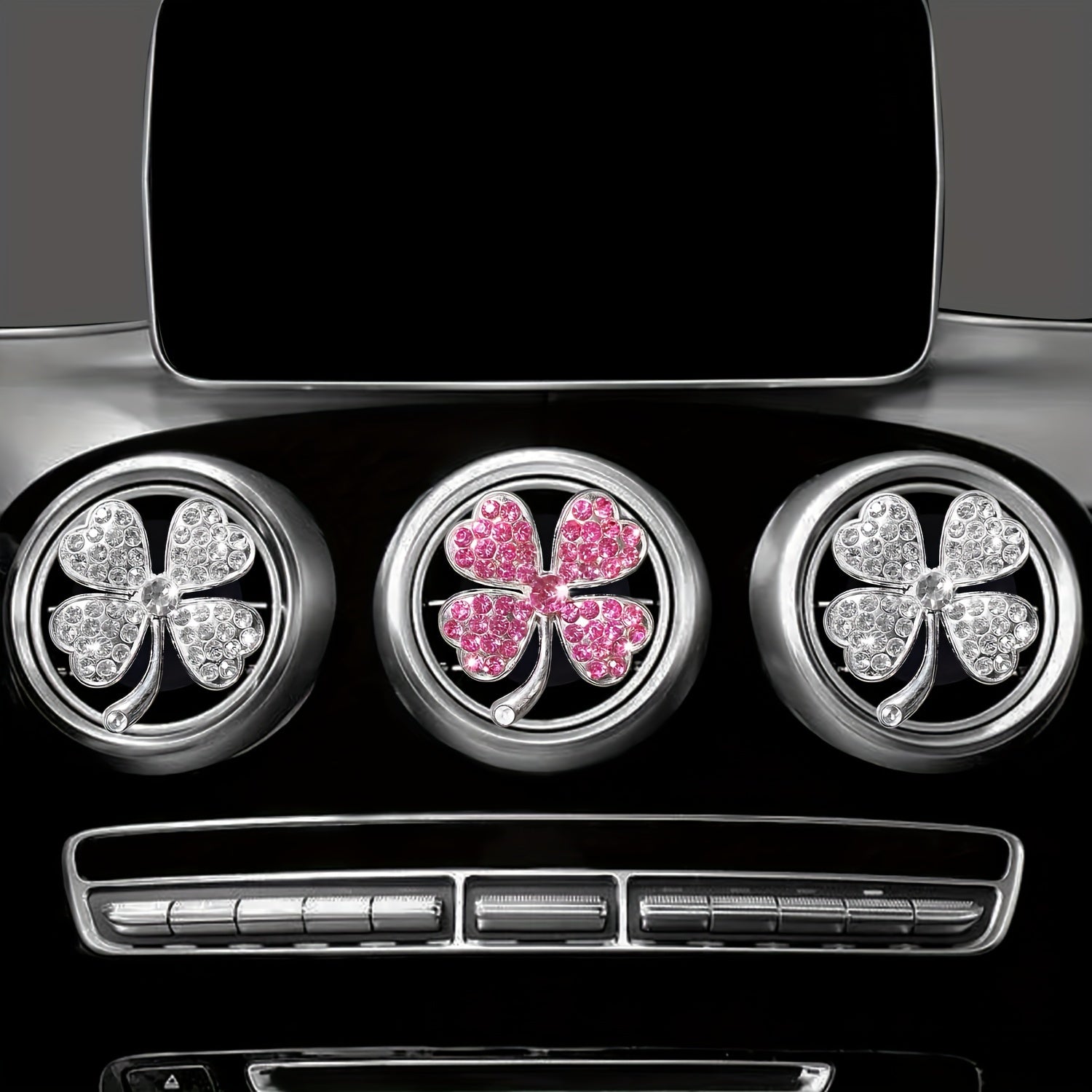 Women's Car Air Freshener Vent Clip Clover Scented Decor