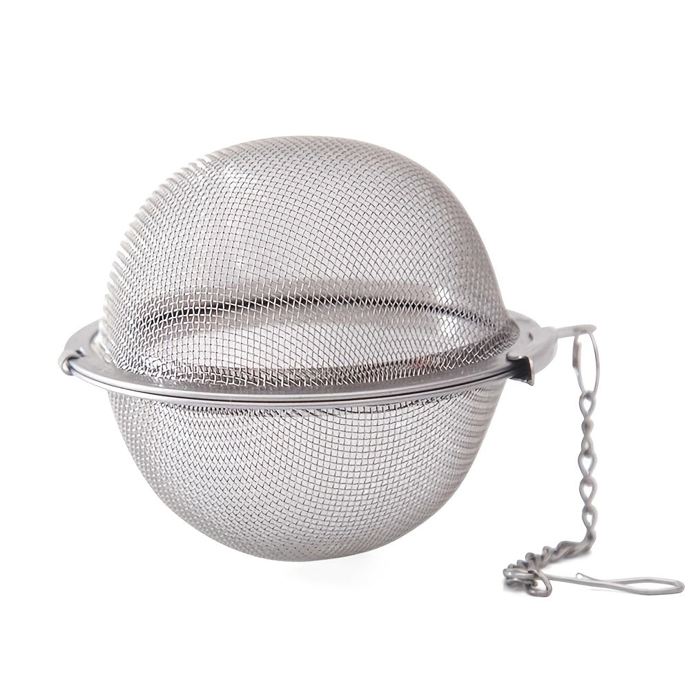 Set of 3 Stainless Steel Seasoning Balls with Mesh Strainers for Tea Soup Stew