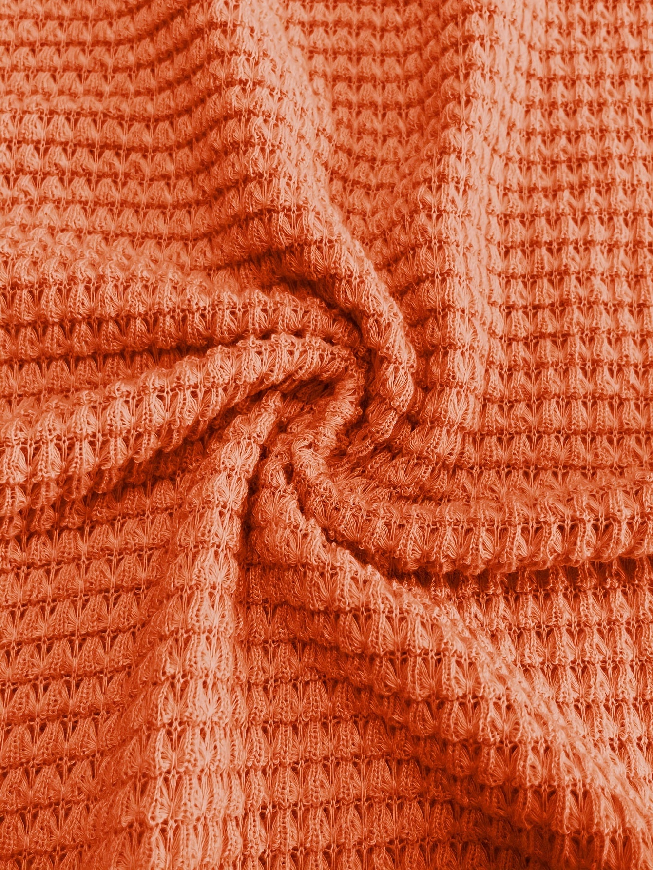 Plus Size Waffle Knit Crew Neck Sweatshirt Women's Long Sleeve Fall Winter