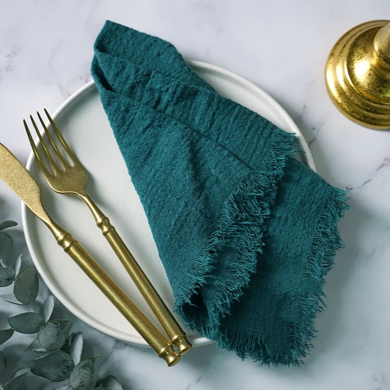 50-Pack Cotton Square Napkins for Weddings Dinners Cafes and Parties 32cm x 32cm