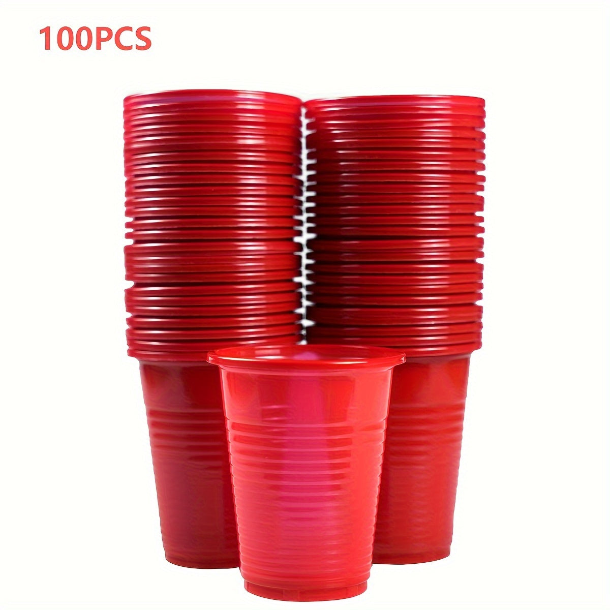 50-100 Pack 7oz Clear Plastic Cups Disposable Party Cups for Indoor Outdoor Events