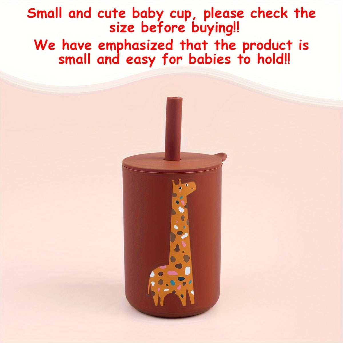 Silicone Training Cup for Toddlers BPA-Free Microwave Safe Dishwasher Safe with Lid and Straw