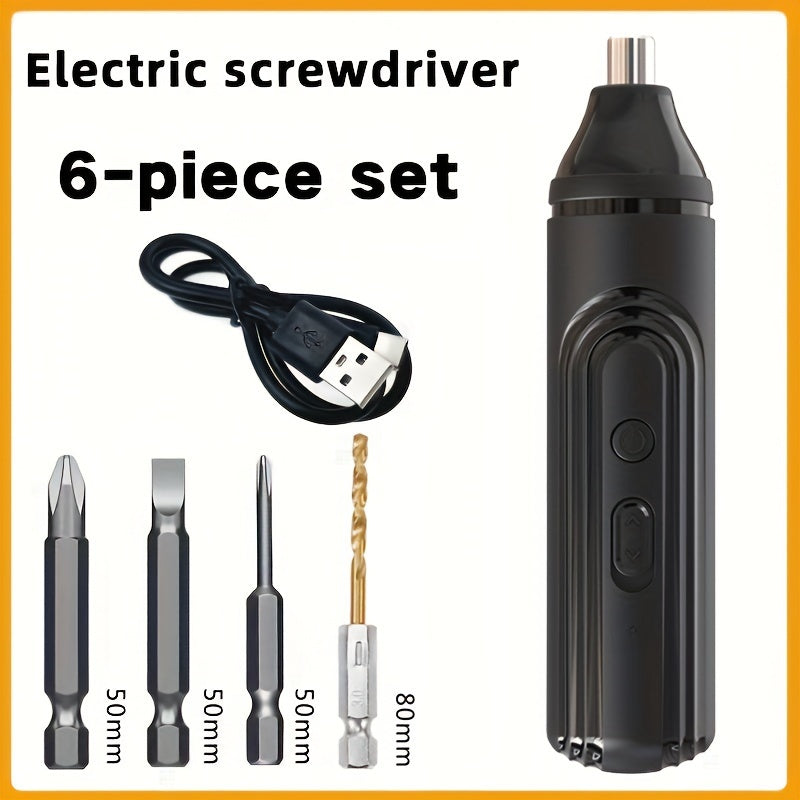 Kit de destornillador inalámbrico eléctrico con batería de litio recargable para reparaciones en el hogar