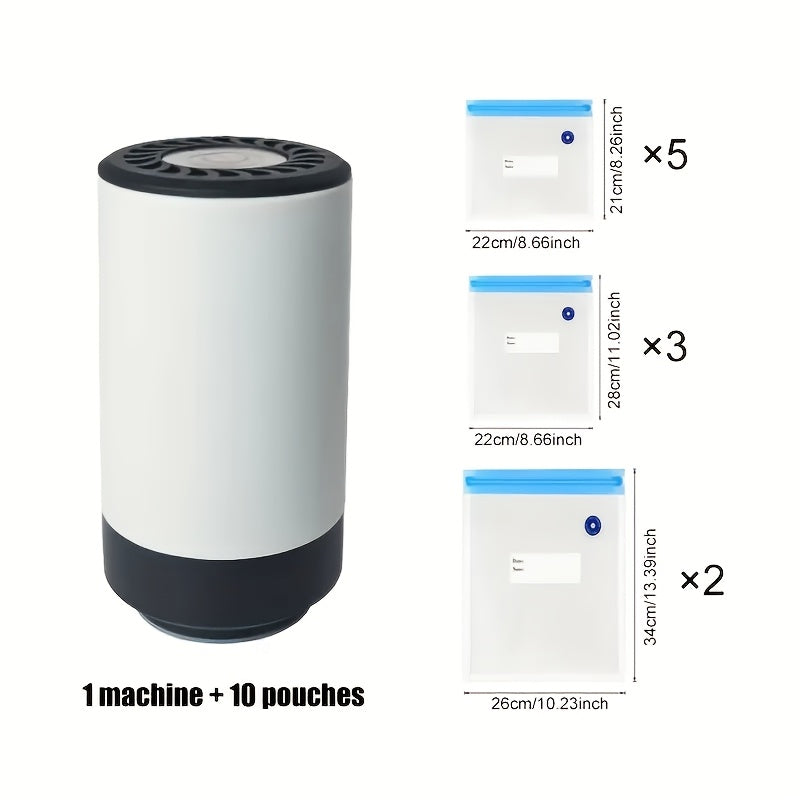 Rechargeable Food Vacuum Sealer with Lithium Battery for Preservation