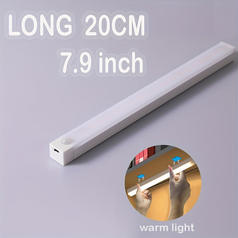 Wireless Motion-Activated LED Light Strip with Magnetic Mount and USB Rechargeable